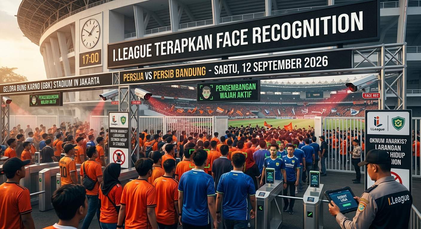 ILeague Terapkan Face Recognition saat Persija Vs Persib Bandung di BRI Super League 2026/2026 Akhir Pekan Ini